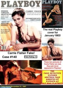 Carrie Fisher Cover Playboy Magazine Naked 001