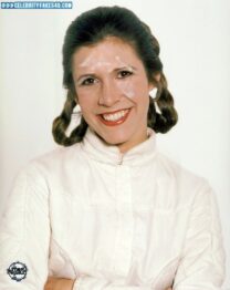 Carrie Fisher Facial Cumshot Star Wars Nudes 001