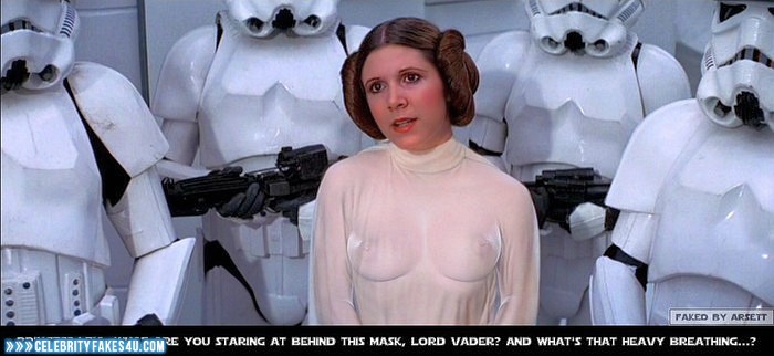 Carrie Fisher See Thru Tits Exposed Porn 001 Â« Celebrity Fakes 4U