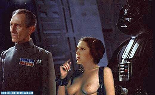 Carrie Fisher Fake, Star Wars, Tits, Porn