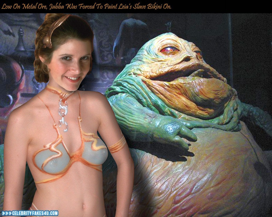 Carrie Fisher Fake, Star Wars, Tits, Porn