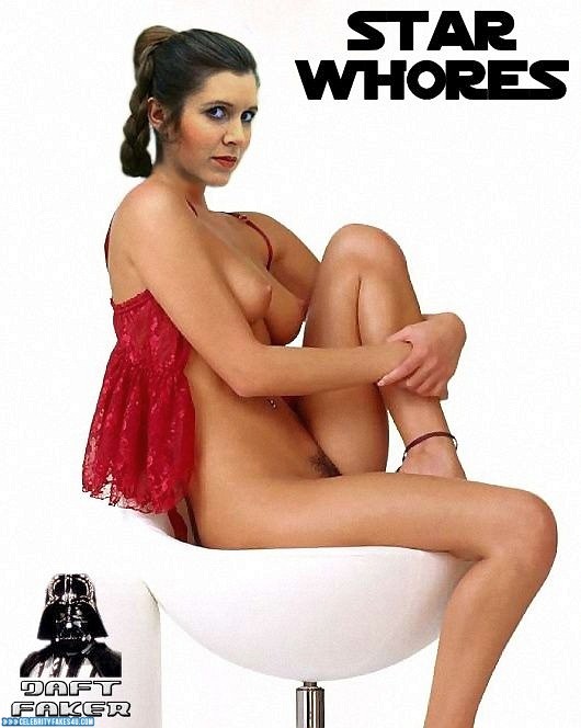 Carrie Fisher Fake, Star Wars, Tits, Porn