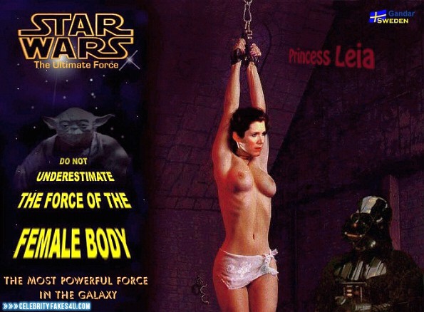 Carrie Fisher Fake, Bondage, Star Wars, Topless, Porn