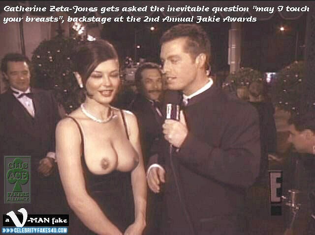 Catherine Zeta Jones Fake, Nude, Public, Tits, Porn