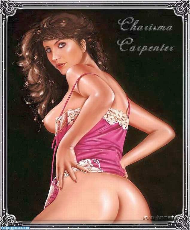 Charisma Carpenter Fake, Ass, Cartoon, Lingerie, Sideboob, Porn