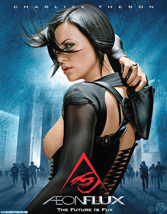 Charlize Theron Fake, Aeon Flux (TV Series), Horny, Sideboob, Porn