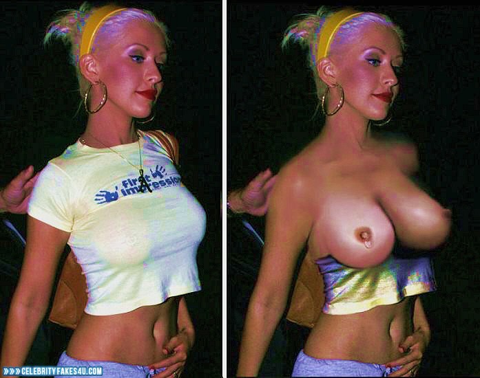 Christina Aguilera Fake, Tits, Porn