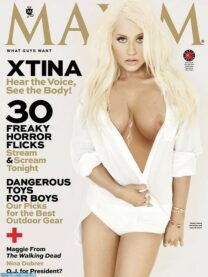 Christina Aguilera Large Tits Magazine Cover Porn 001