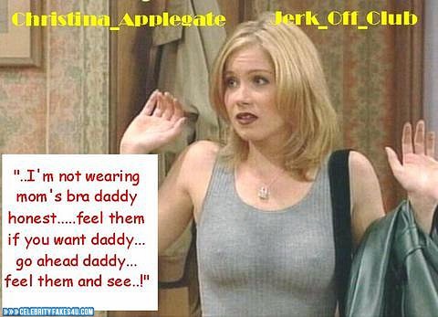 Christina Applegate Fake, Captioned, Married... with Children (TV Series), Nipple Pokies, Porn