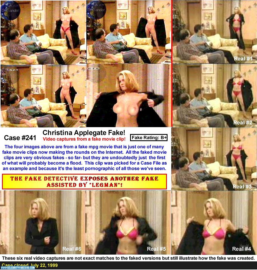 Christina Applegate Fake, Bra, Captioned, Married... with Children (TV Series), Undressing, Porn