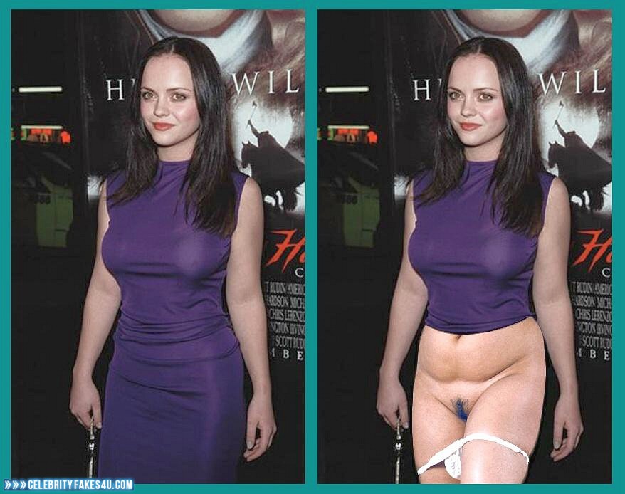 Christina Ricci Fake, Panties Pulled Down, Public, Red Carpet Event, Porn