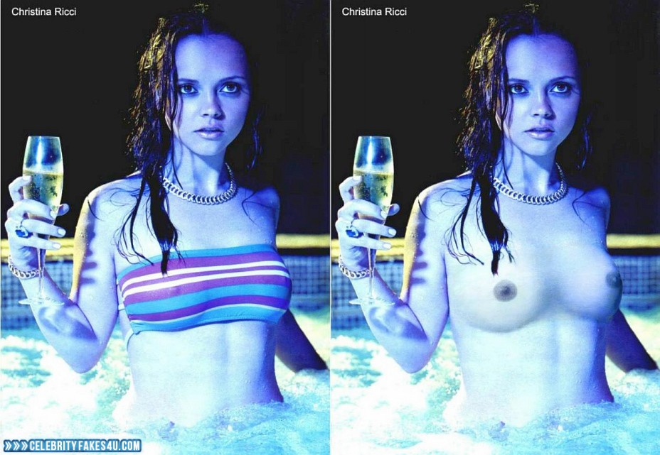 Christina Ricci Fake, Pool, Topless, Porn