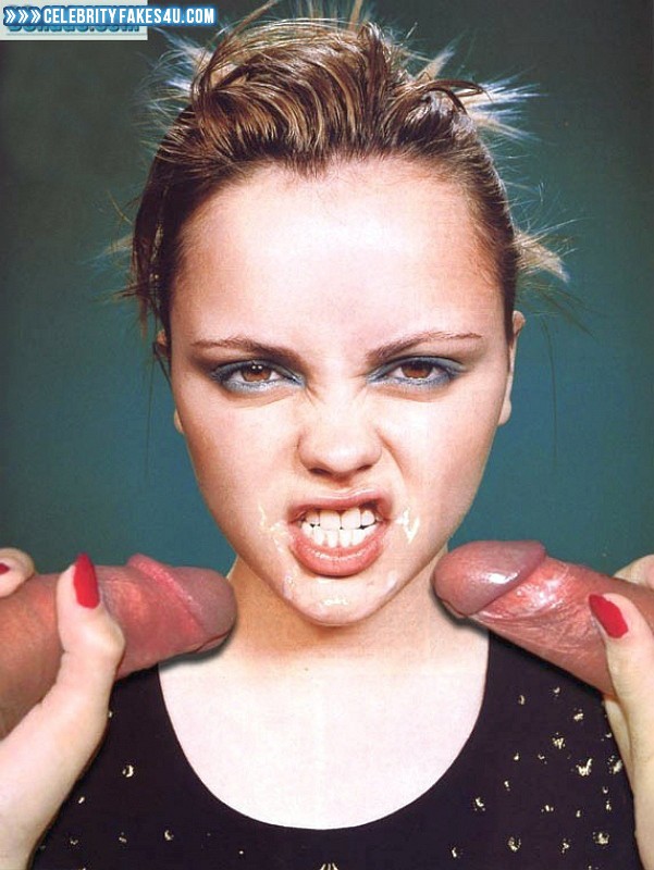 Christina Ricci Fake, Cum Facial, Handjob, Threesome, Porn