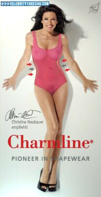 Christine Neubauer Bikini See Thru 001