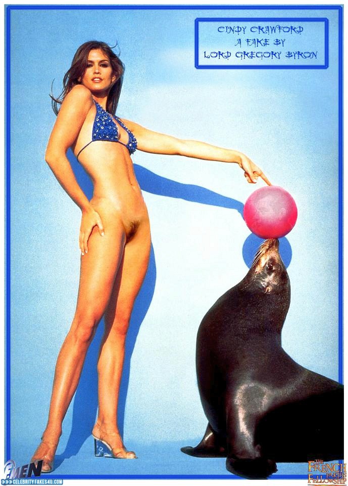 Cindy Crawford Fake, Bikini, Hairy Pussy, Nude, Pussy, Sexy Legs, Porn