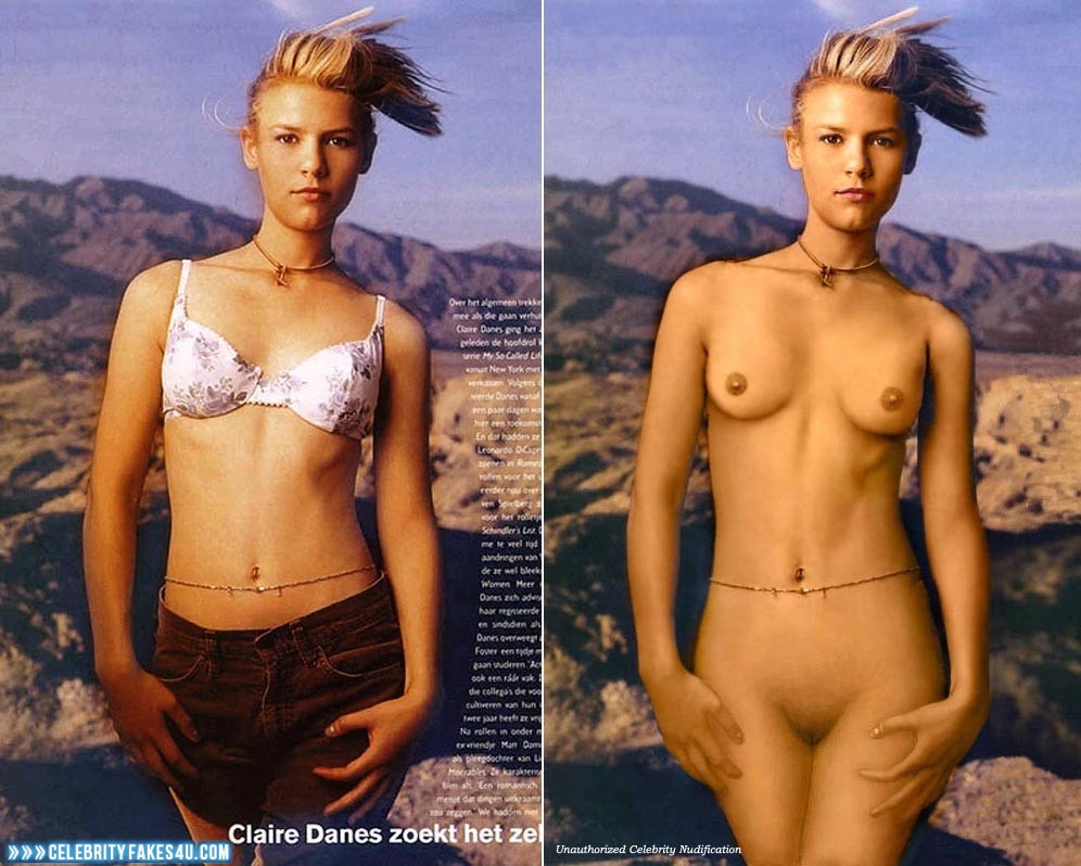 Claire Danes Fake, Naked Body / Fully Nude, Nude, Pantiless, Tits, Porn