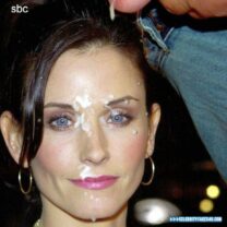 Courteney Cox Cumshot Facial 002