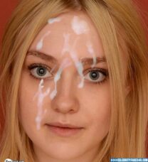 Dakota Fanning Blonde Cumshot Facial Xxx Fake 001