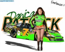 Danica Patrick Knee High Boots Panties Down 001