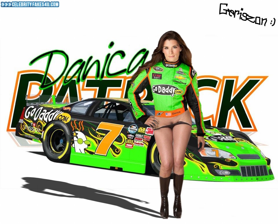 Danica Patrick Fake, Knee-High Boots, Nude, Panties Pulled Down, Pussy, Sexy Legs, Porn