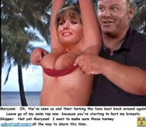 Dawn Wells Squeezing Tits Bondage Porn 001