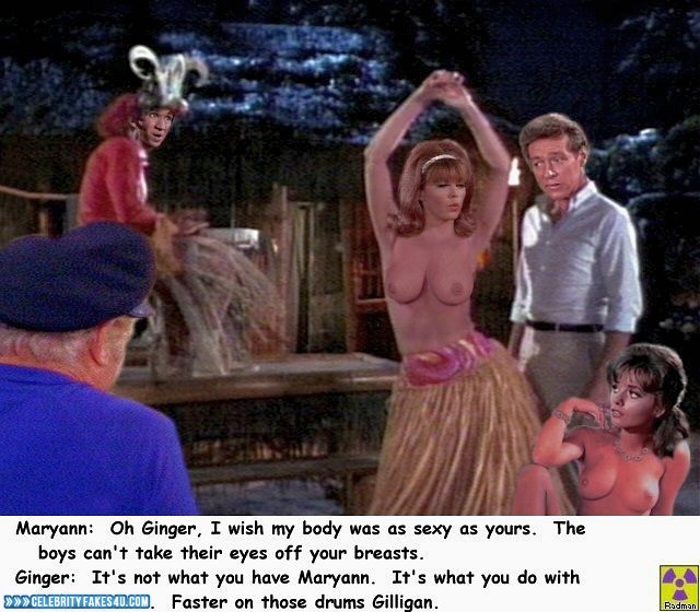 Dawn Wells Fake, Captioned, Gilligan's Island, Series, Tits, Topless, Very Nice Tits, Porn