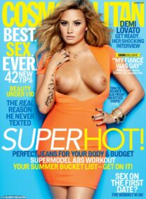 Demi Lovato Magazine Cover Blonde Porn Fake 001