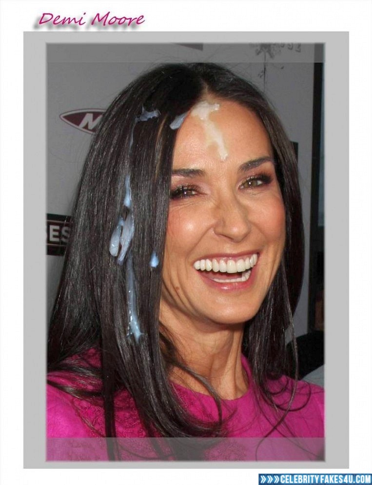 Demi Moore Fake, Cum Facial, Porn