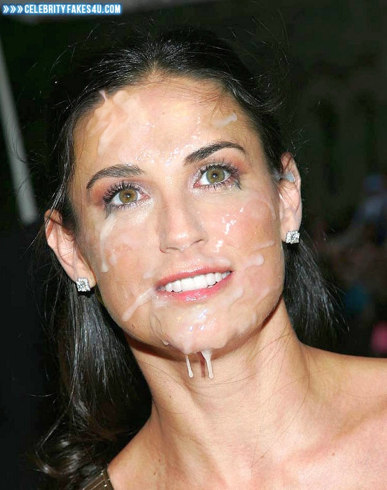 Demi Moore Fake, Body Cumshot, Cum Facial, Porn