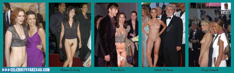 Demi Moore Fake, Nude, Public, Porn