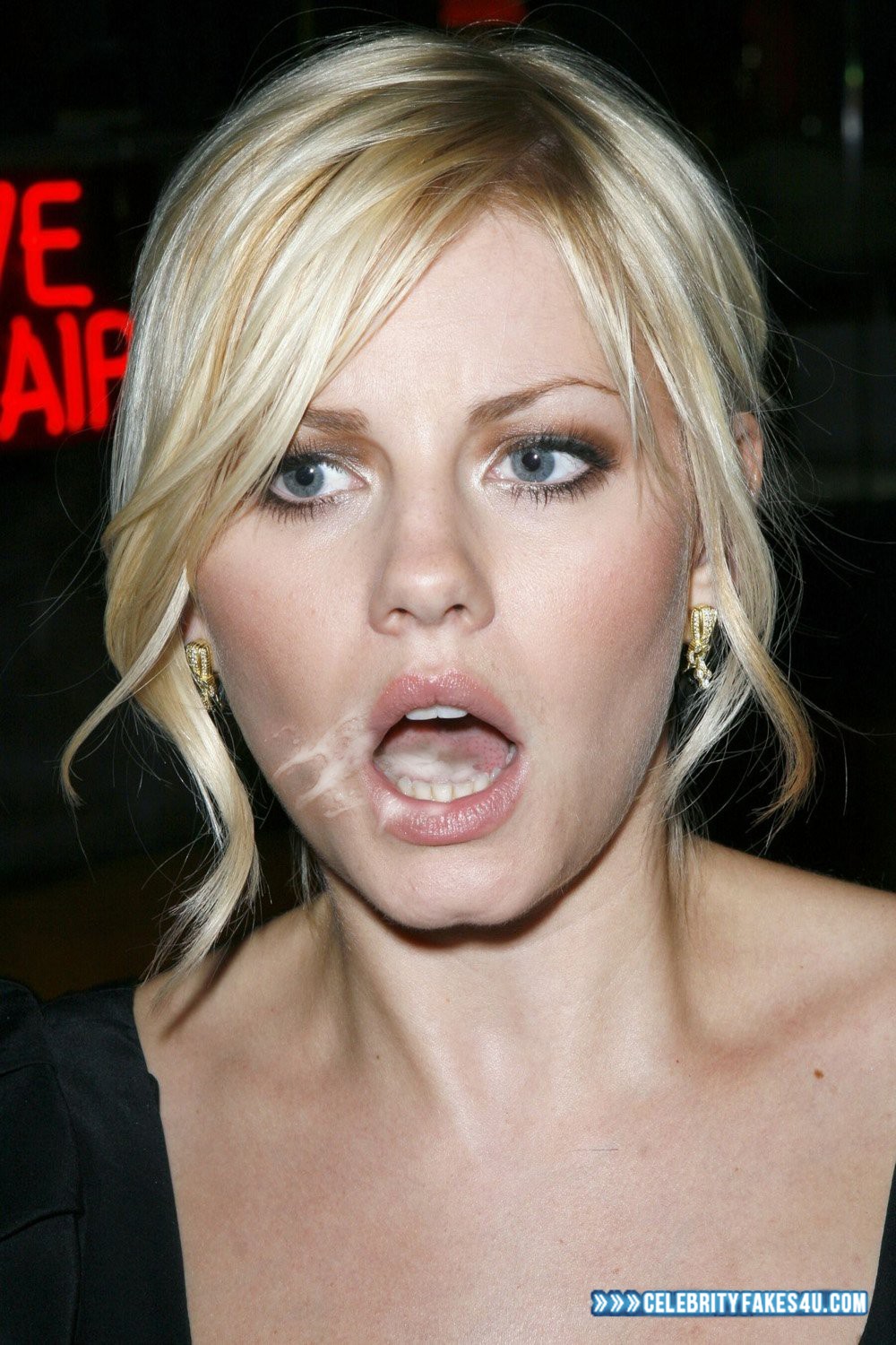 Elisha Cuthbert Fake, Swallowing Cum, Porn