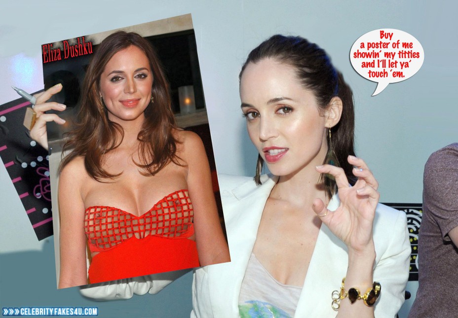 Eliza Dushku Fake, Captioned, Nude, Tits, Porn