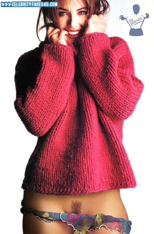 Elizabeth Hurley Fake, Panties Pulled Down, Undressing, Porn