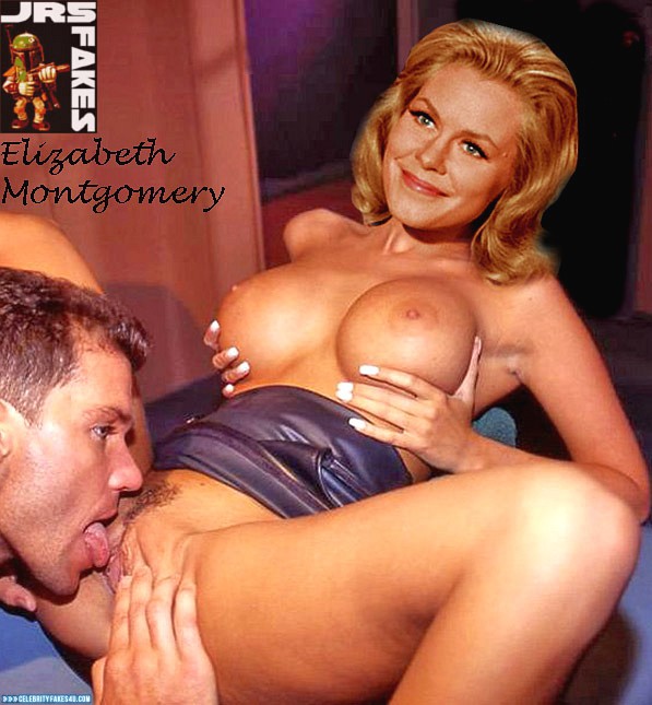 Elizabeth Montgomery Fake, Horny, Pussy Eaten, Pussy Spread, Squeezing Breasts, Porn