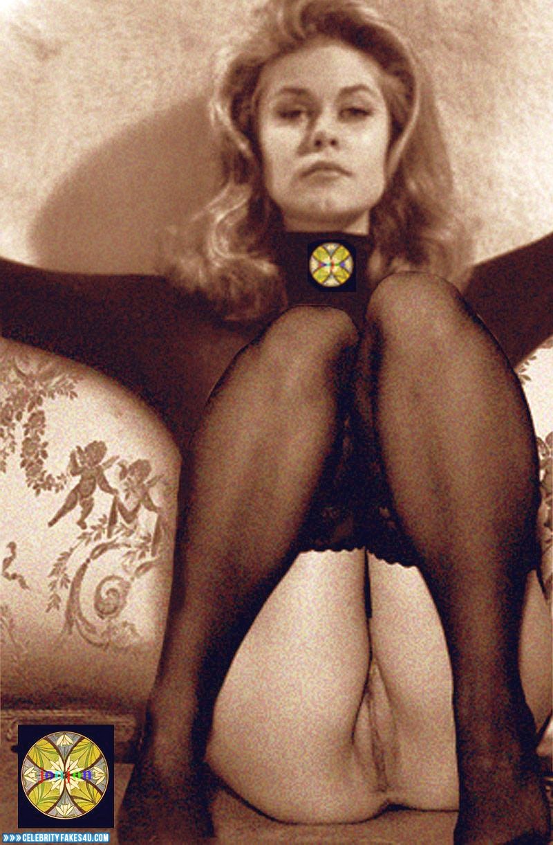 Elizabeth Montgomery Fake, Camel Toe, Pantiless, Stockings, Porn