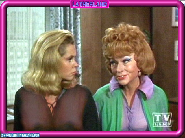 Elizabeth Montgomery Fake, Bewitched (TV Series), See-Thru, Tits, Porn