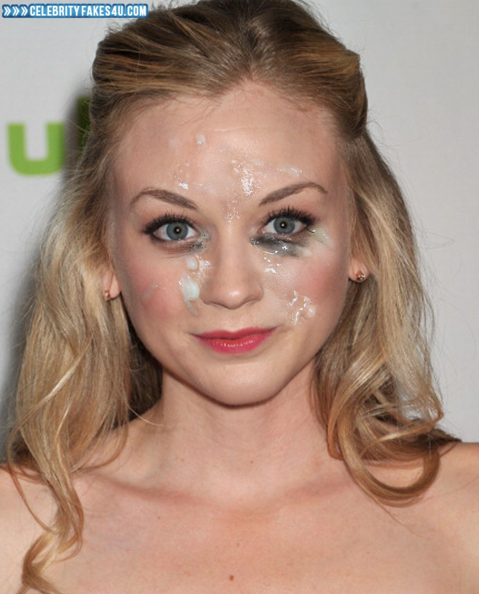 Emily Kinney Fake, Cum Facial, Cumshot, Porn