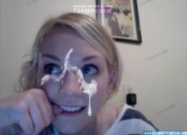 Emily Kinney Selfie Cum Facial 001