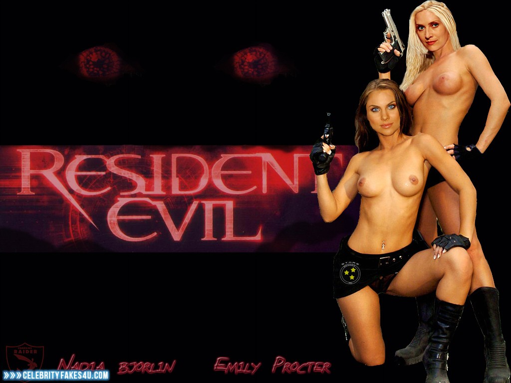 Emily Procter Fake, Lesbian, Nude, Resident Evil, Series, Tits, Topless, Porn