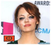 Emma Stone Cum Facial Fake 002