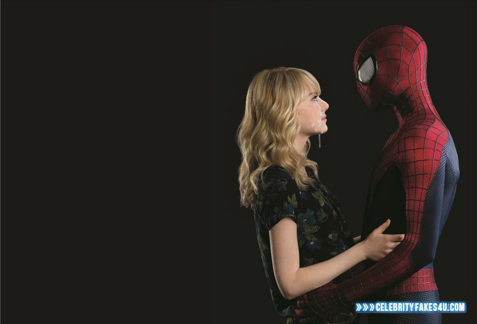 Emma Stone Fake, Cum Facial, Cumshot, Series, Spider-Man, Porn