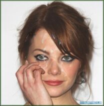 Emma Stone Facial Cumshot Fake 002