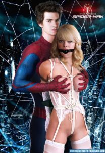 Emma Stone Leather Spider Man Nude Fake 001