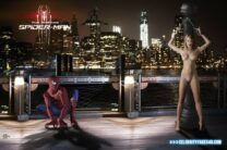 Emma Stone Spider Man Legs Fake 001