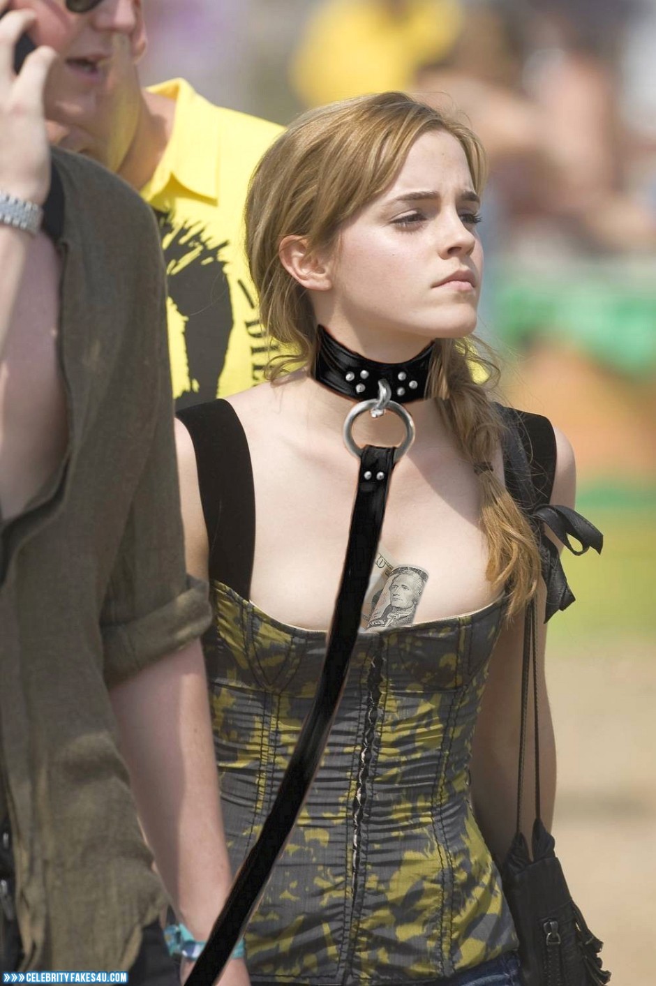 Emma Watson Fake, BDSM, Collar, Nude, Outdoor, Public, Tattoos, Tits, Porn