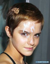 Emma Watson Cum Facial Fake 016