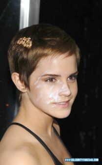 Emma Watson Cum Facial Fake 017
