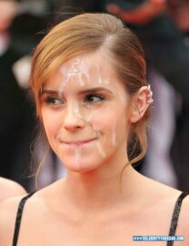 Emma Watson Cum Facial Fake 036