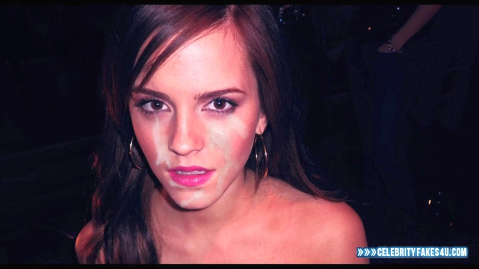 Emma Watson Fake, Brunette Hair, Cum Facial, Cumshot, Homemade, Horny, Porn