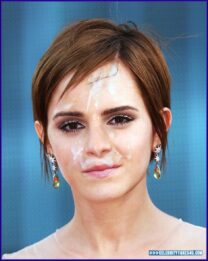 Emma Watson Cum Facial Nude Fake 004